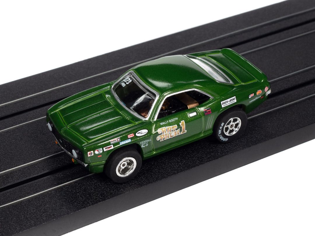 Auto World Xtraction Chevy Camaro Wally Booth Rat Pack HO Slot Car for AFX