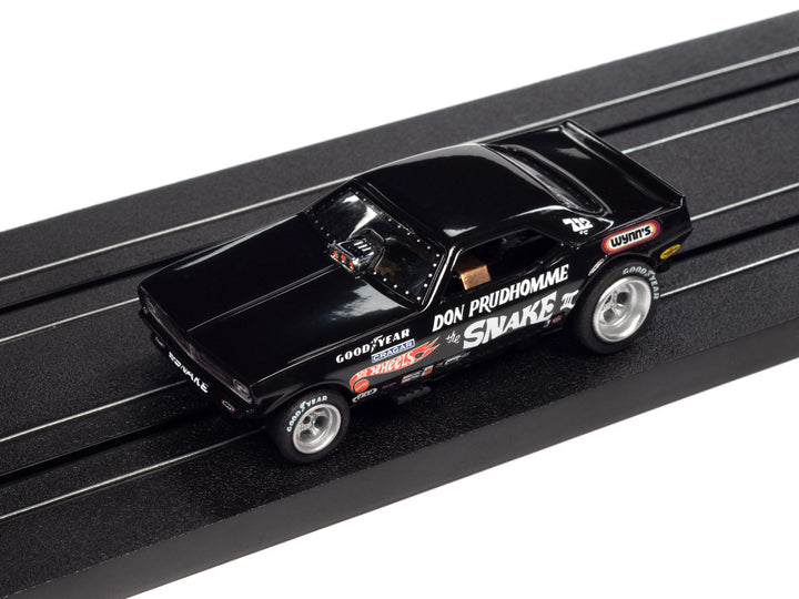 Auto World 4Gear Hot Wheels Plymouth Cuda Don The Snake Prudhomme Funny HO Slot Car