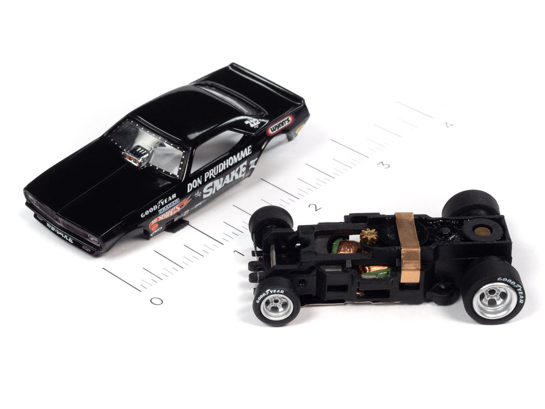 Auto World 4Gear Hot Wheels Plymouth Cuda Don The Snake Prudhomme Funny HO Slot Car