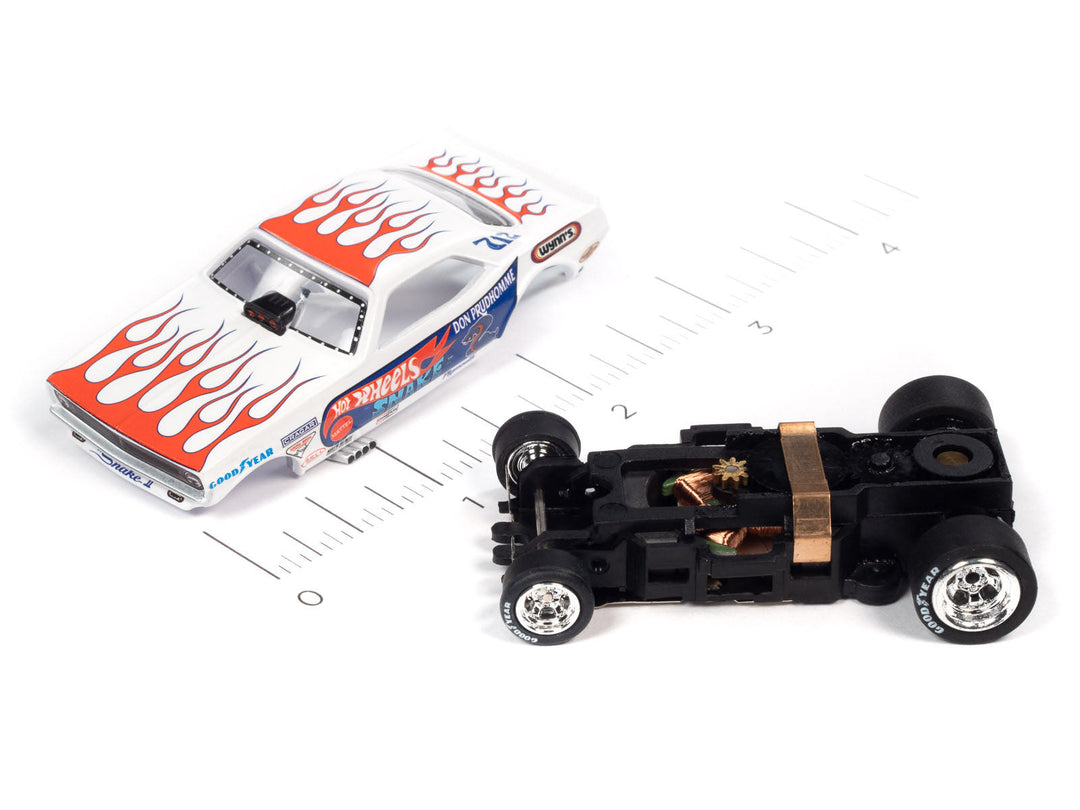 Auto World 4Gear Hot Wheels Don The Snake Prudhomme Plymouth Cuda Funny HO Slot Car