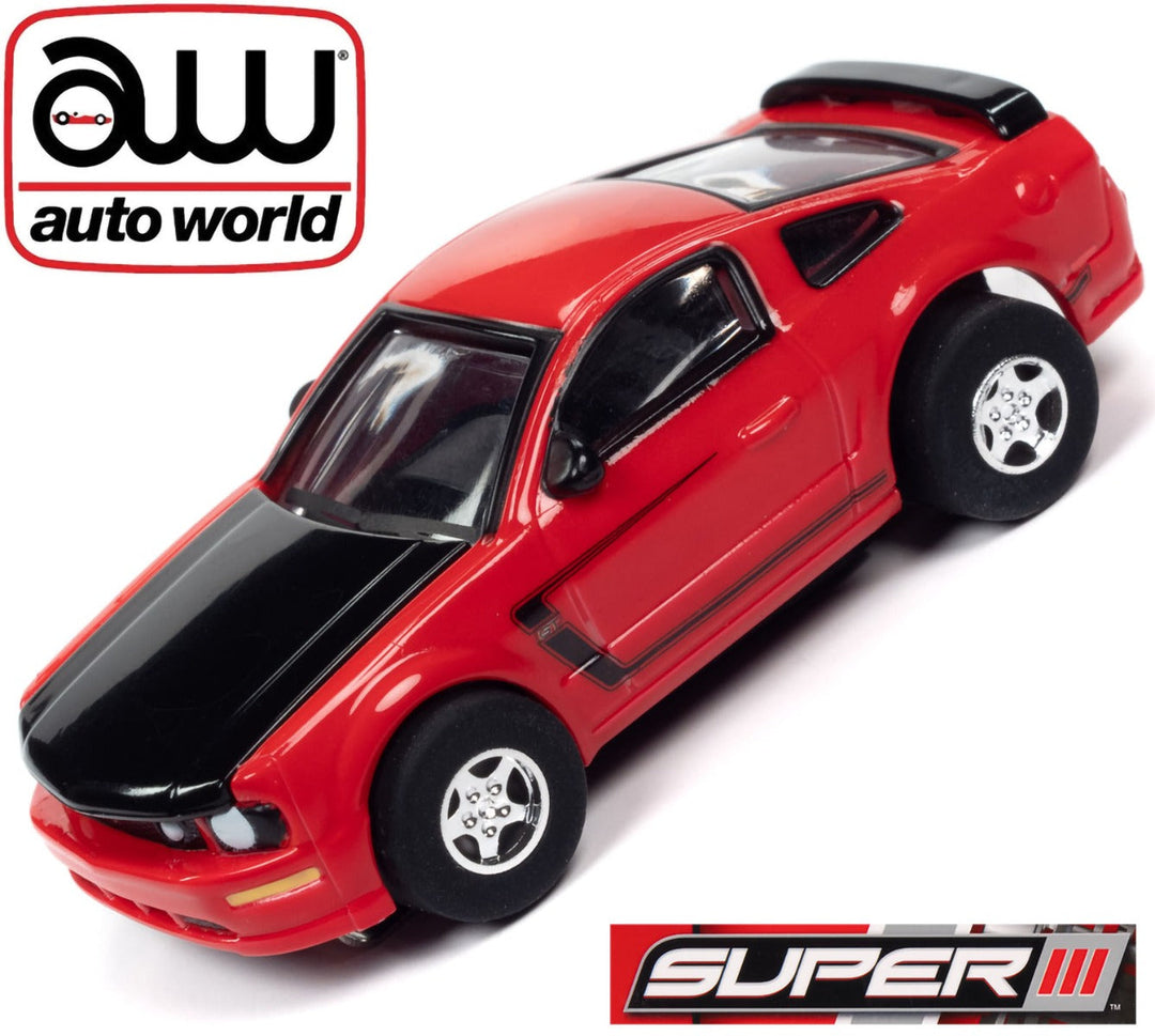 Auto World 2005 Ford Mustang GT Red HO AFX Slot Car SC383