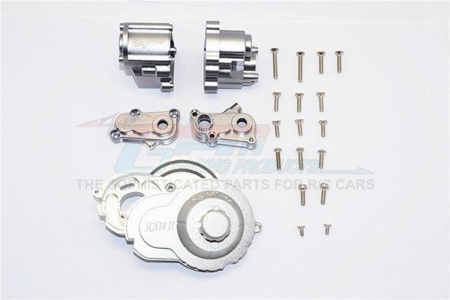 GPM SCX2038-GUNSILVER ALUMINUM CENTER GEAR BOX AXIAL SCX10 II