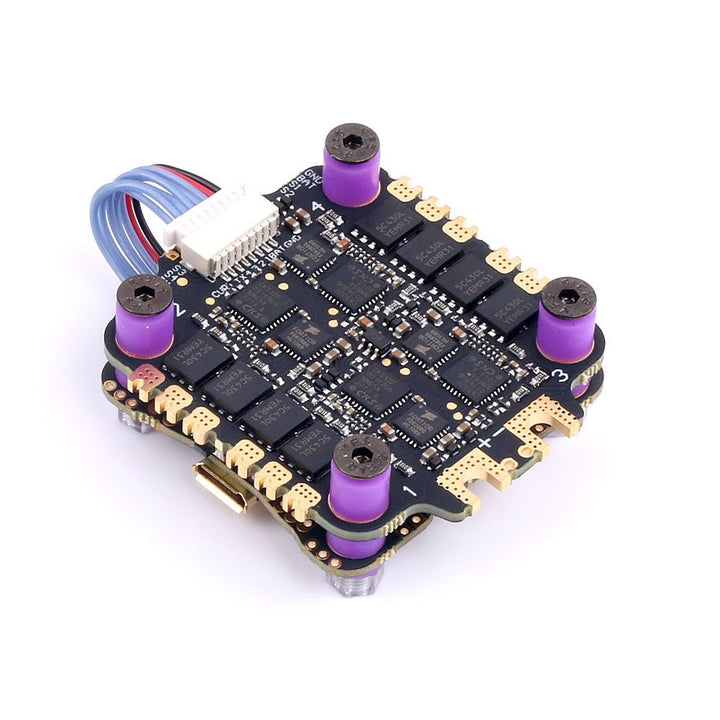 Skystars F7 F722 Flight controller and 60A Blheli-32 32bit ESC fly tower stack - 30x30mm at WREKD Co.