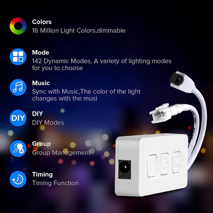 SP611E LED Bluetooth Music Controller at WREKD Co.