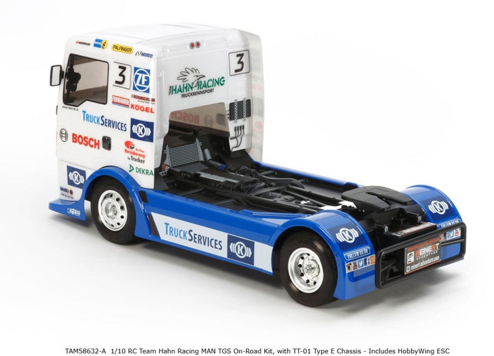 Tamiya 58632 1/10 RC Team Hahn Racing MAN TGS On-Road Kit, w/ TT01 Type