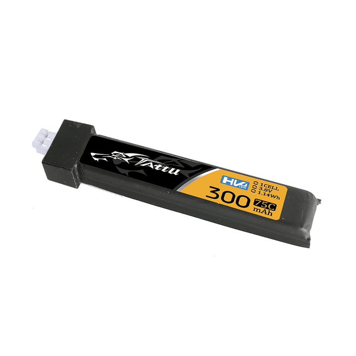 Tattu 3.8V 1S 300mAh 75C LiHV Battery (1pc) - Choose BT2.0 / PH2.0