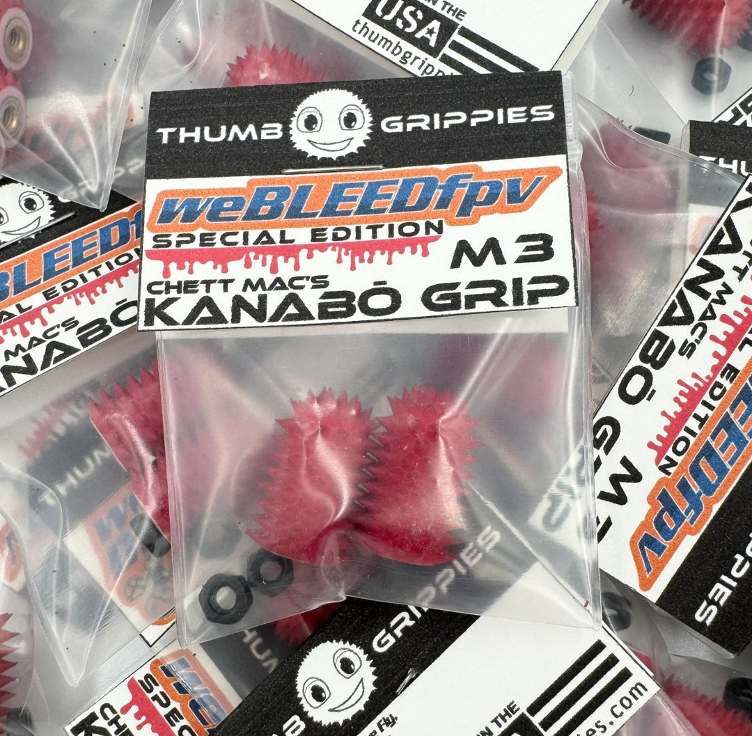 Thumb Grippies weBLEEDfpv Special Edition at WREKD Co.