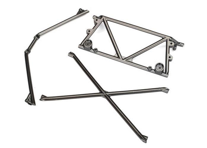 Traxxas 8433X Tube Chassis Center Support (Satin Black Chrome-Plated) Desert