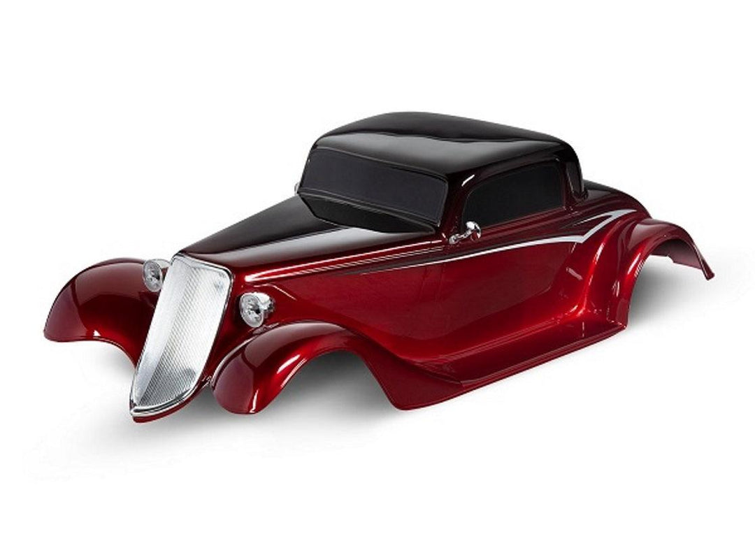 Traxxas 9333R Painted Body Factory Five '33 Hot Rod Truck RED