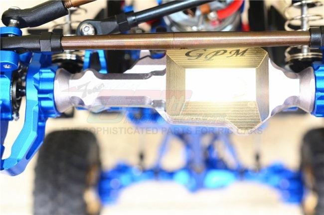 GPM ALUMINUM FRONT GEAR BOX TRAXXAS TRX-4 TRAIL DEFENDER / TRX6 GUN SILVER