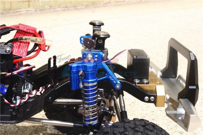 GPM ALUMINUM FRONT ADJUSTABLE SHOCK TOWER TRAXXAS TRX-4 / TRX-6 BLACK