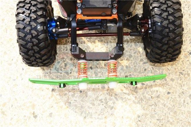 GPM ALUMINUM FRONT BUMPER ABSORBER D-RINGS TRAXXAS TRX-4 / TRX-6 BLACK