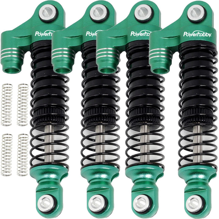 Powerhobby Aluminum 51mm Long Travel Shocks Green FOR Traxxas TRX-4M