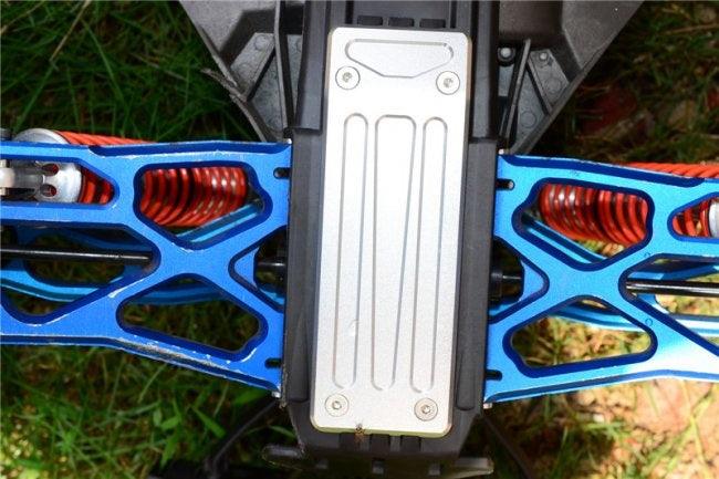 GPM TXM331R-RED ALUMINUM REAR SKID PLATE TRAXXAS X-MAXX 4X4