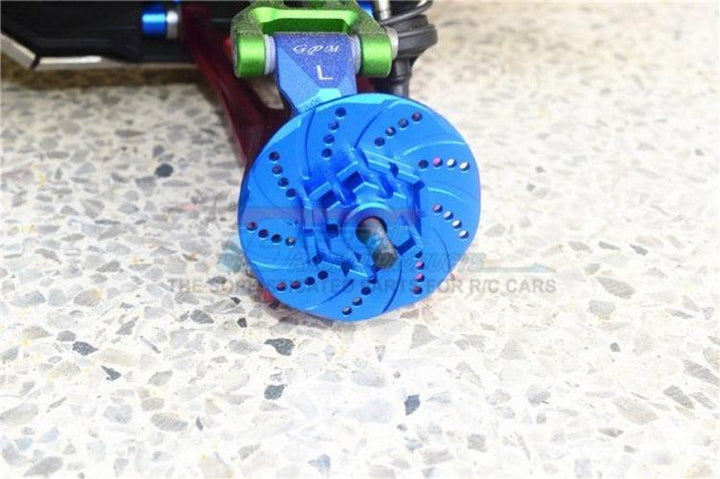Gpm Racing TXMS010D+2MM-B Aluminum +2mm Hex Brake Disk Blue Traxxas Maxx