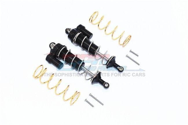 GPM ALUMINUM F/R L-SHAPE PIGGY BACK SPRING DAMPERS 125MM TRAXXAS 1/10 MAXX BLACK