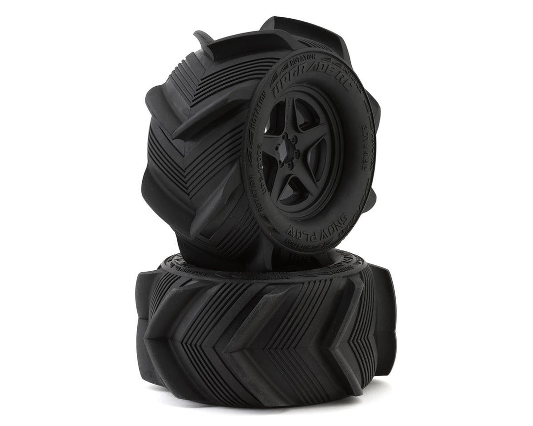 UpGrade RC Snow Plow 2.8" Mounted Sand/Snow Tires (2)
