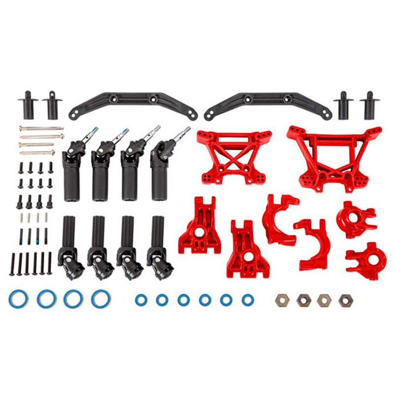 Traxxas 9080R Outer Driveline/Suspension Upgrade Kit Extreme Heavy Duty - Red