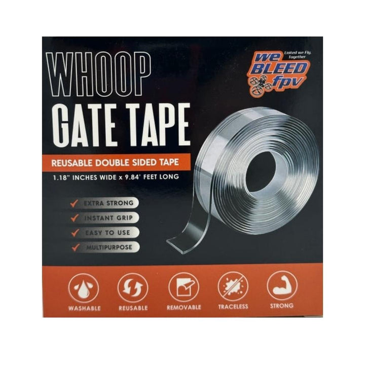 Whoop Gate Tape (WGT) - Choose Length at WREKD Co.