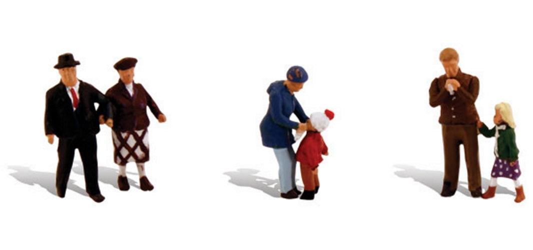 Woodland Scenics A1956 HO Scale Young & Old (Set of 6 Figures)