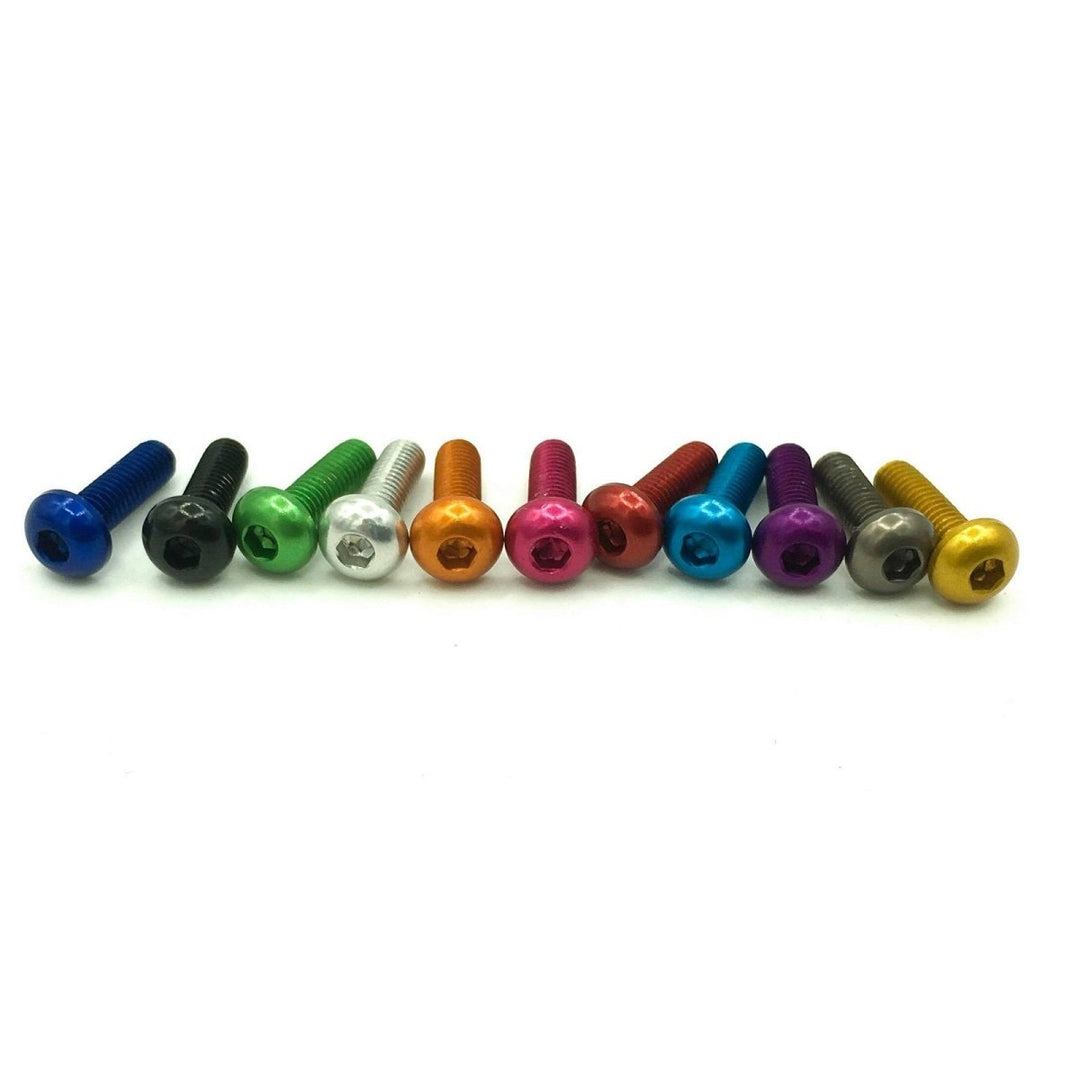 7075 Aluminum M3 Button Head Screw (5 pcs.) - Choose Length at WREKD Co.