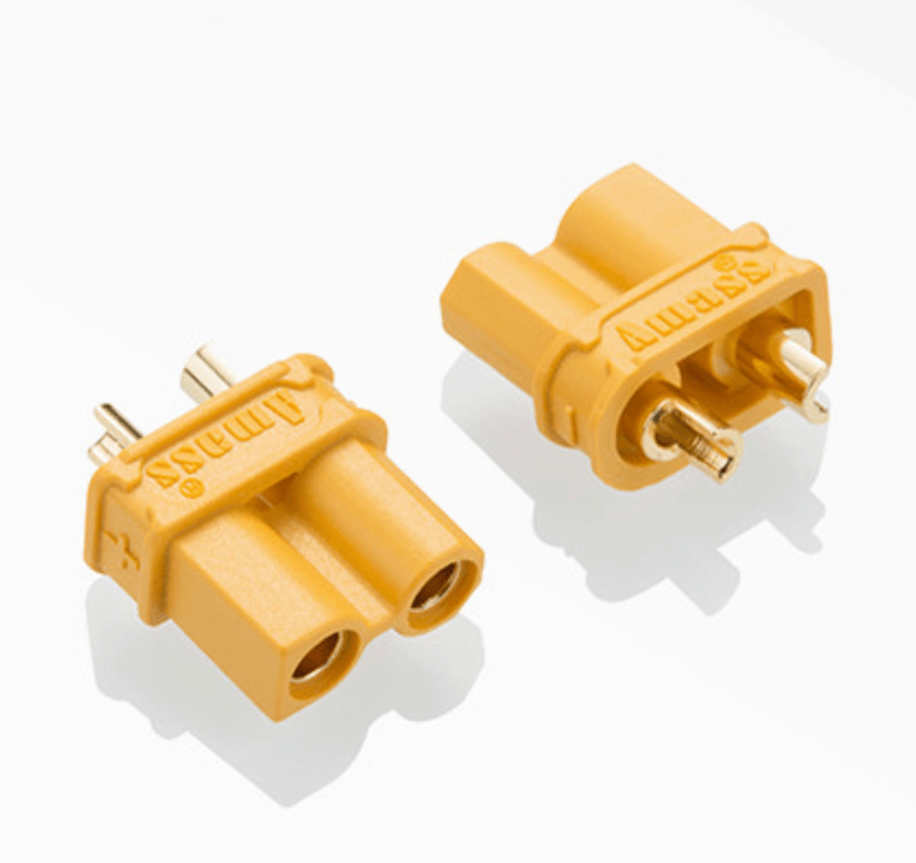 AMASS XT30U Upgraded Female Connectors for Battery (5 Pack) at WREKD Co.