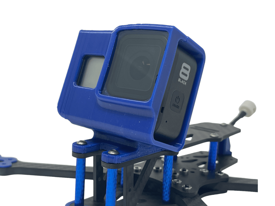 Brain3D GoPro Hero 8 Mount for OG Vannystyle Frame - Choose Color / Angle at WREKD Co.