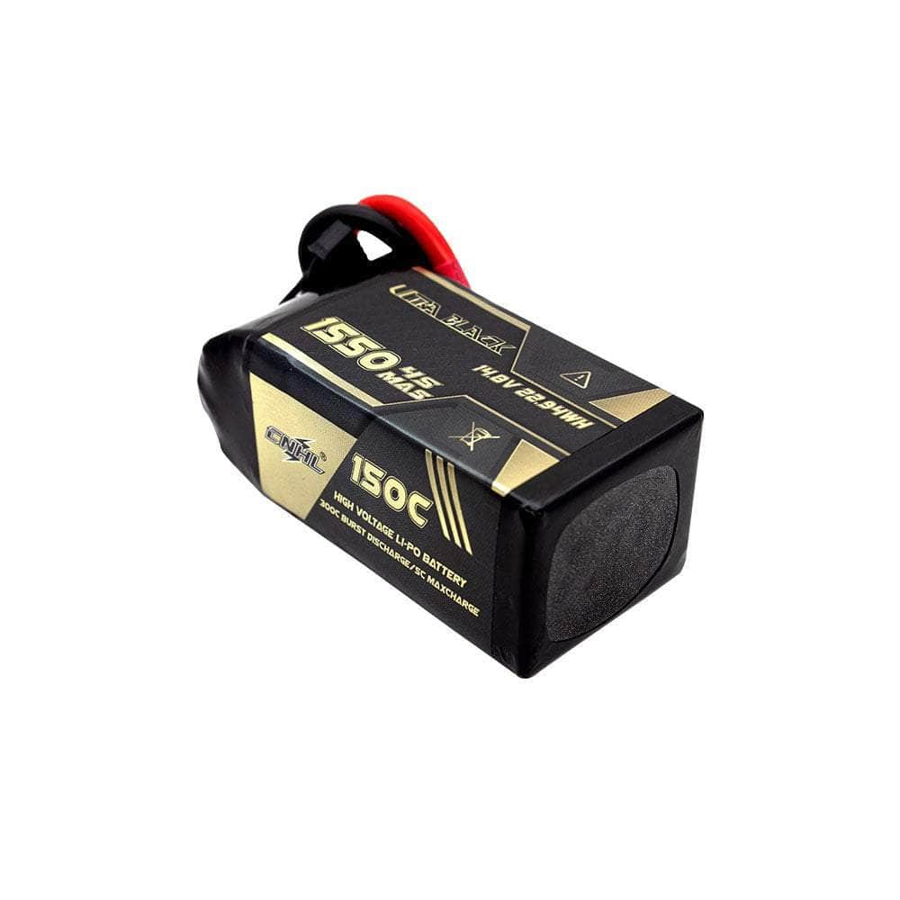 CNHL Ultra Black Series 14.8V 4S 1550mAh 150C LiPo Battery - XT60 at WREKD Co.