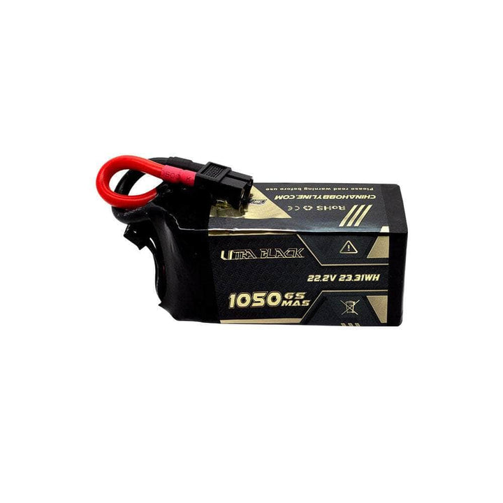 CNHL Ultra Black Series 22.2V 6S 1050mAh 150C LiPo Battery - XT60 at WREKD Co.