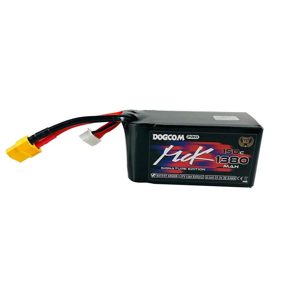 DOGCOM MCK 1380mAh 6s 22.2V 150C LiPo FPV 5