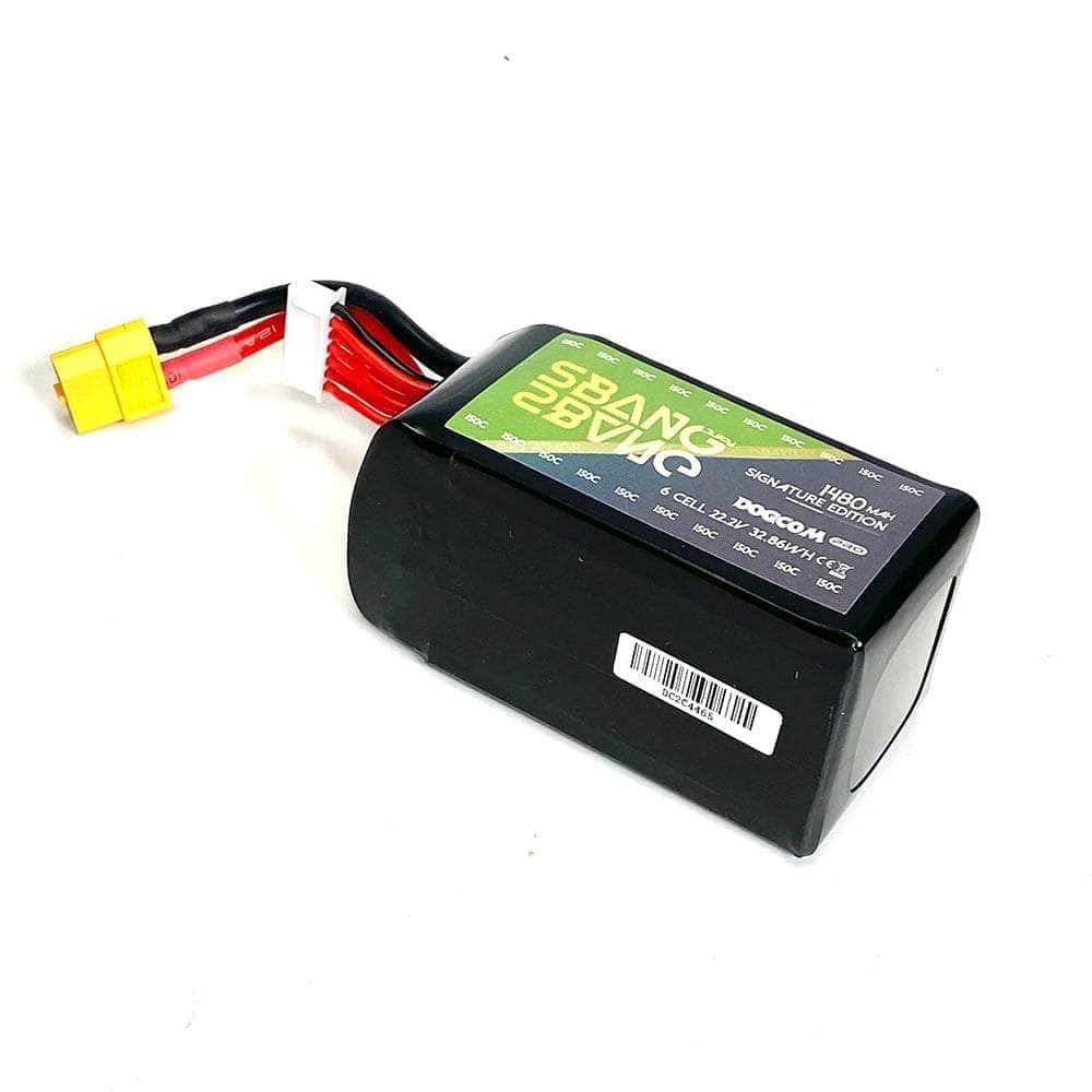 DogCom SBang 22.2V 6S 1480mAh 150C LiPo Battery - XT60 at WREKD Co.