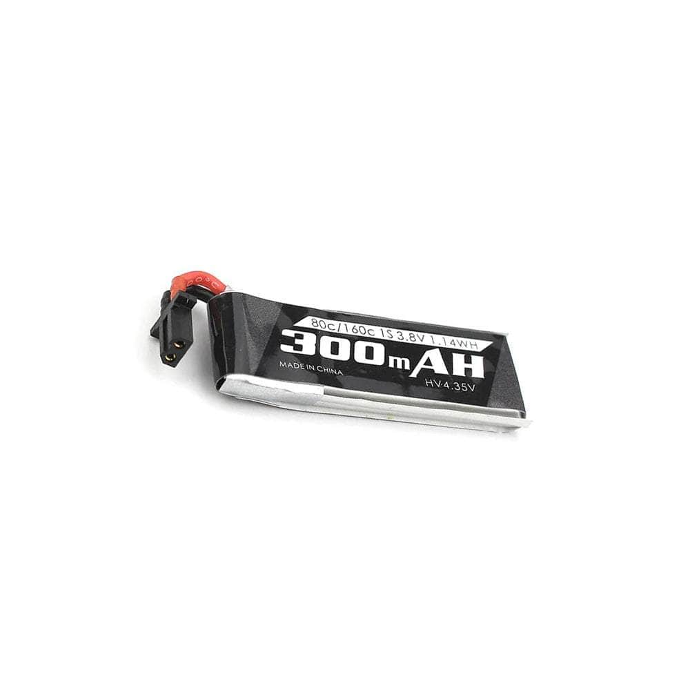 Emax Nanohawk 3.8V 1S 300mAh 60C LiHV Whoop/Micro Battery w/ Cabled GNB27 at WREKD Co.