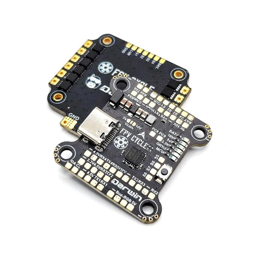 FPV Cycle DarwinFPV F722 2-6S 25.5x25.5 Whoop Stack/Combo (F722 FC/45A 8Bit 4in1 ESC) at WREKD Co.