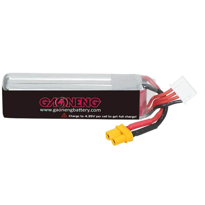 Gaoneng GNB 11.4V 3S 550mAh 100C LiHV Micro Battery (Long Type) - XT30 at WREKD Co.