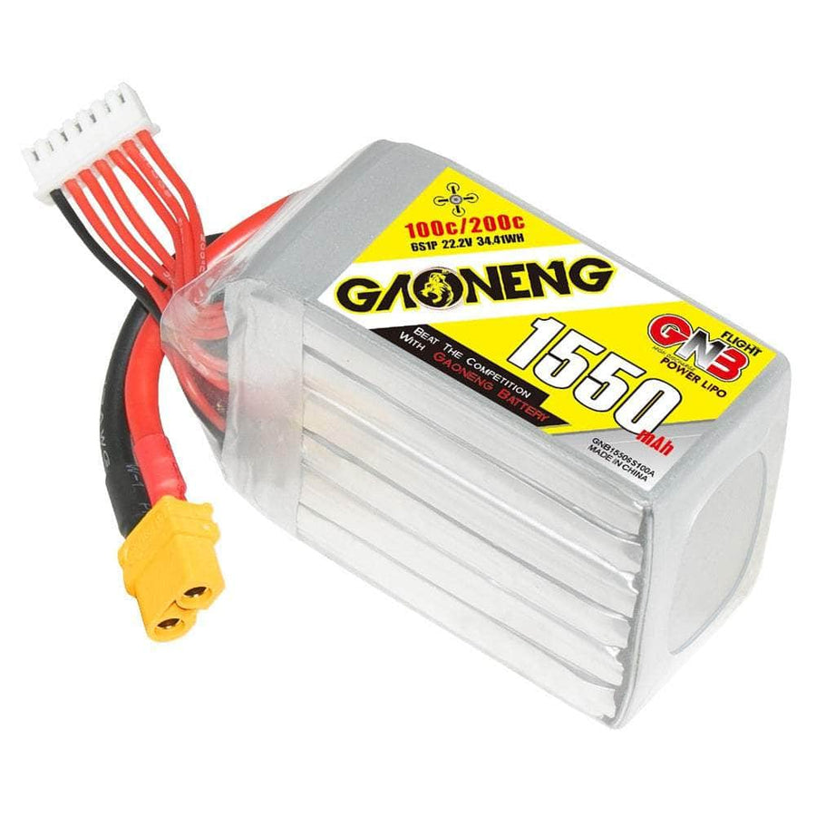 Gaoneng GNB 22.2V 6S 1550mAh 100C LiPo Battery - XT60 at WREKD Co.
