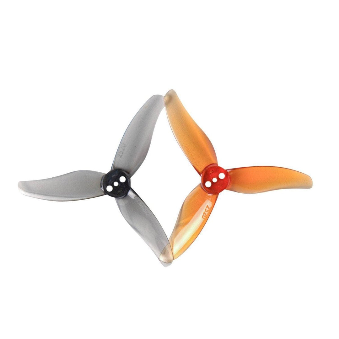 Gemfan Hurricane 2520-3 Durable Tri-Blade 2.5" Prop 8 Pack (1.5mm Shaft) - Choose Your Color at WREKD Co.