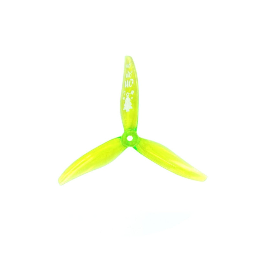 Gemfan Hurricane MCK ReV3 51366 5128-3 / 5.1" Christmas Holiday Edition Tri-Blade FPV Drone Props (4 Pairs) at WREKD Co.
