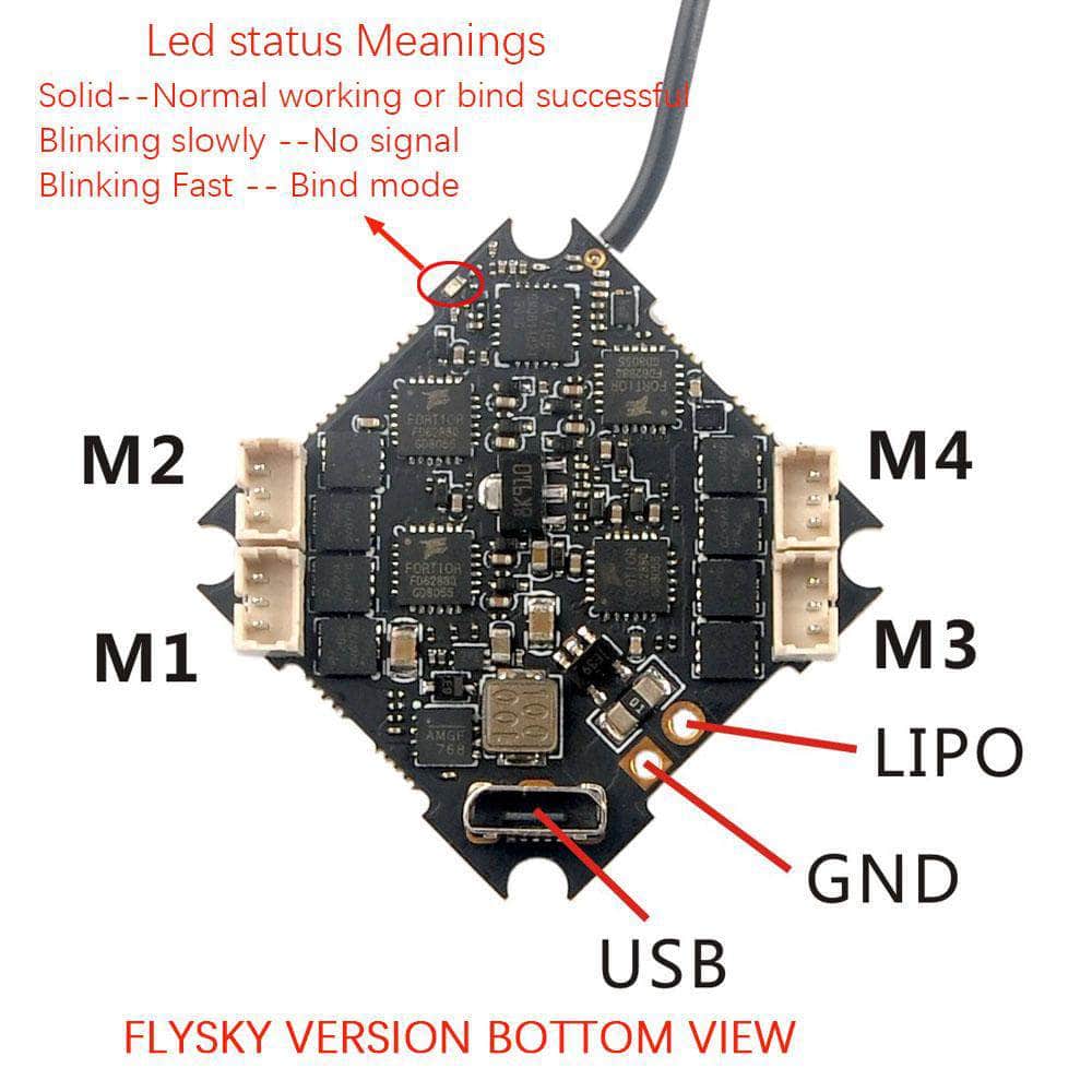 HappyModel CrazyBee F4 Pro V3 AIO Whoop Flight Controller for Larva, Sailfly, Mobula - FRSKY at WREKD Co.