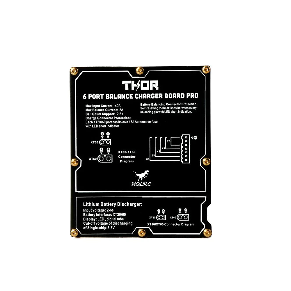 HGLRC Thor 6 Pro Lipo Battery Parallel Charging Board at WREKD Co.
