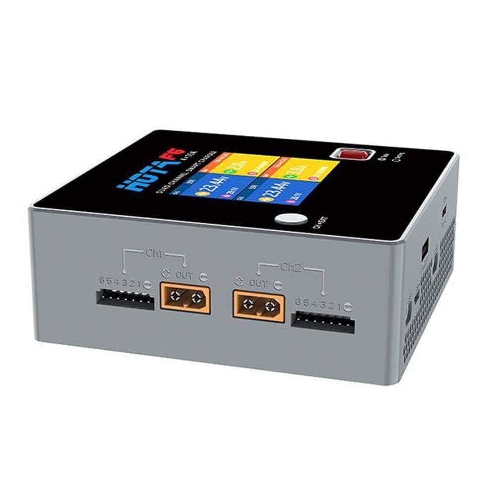 HOTA F6 1000W 60A 1-6S Quad Channel DC Smart Charger - Grey at WREKD Co.