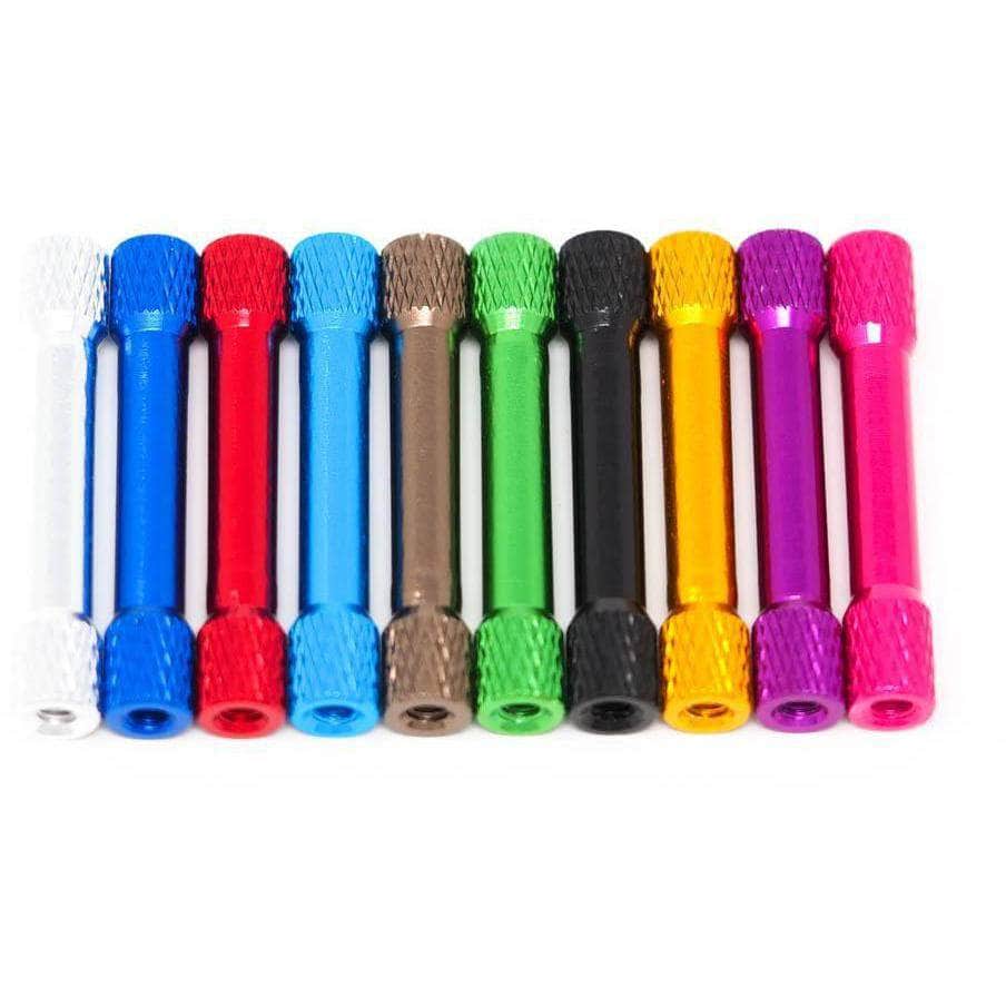 M3 Knurled Barbell Aluminum Standoff (5 Pack) - Choose Color at WREKD Co.