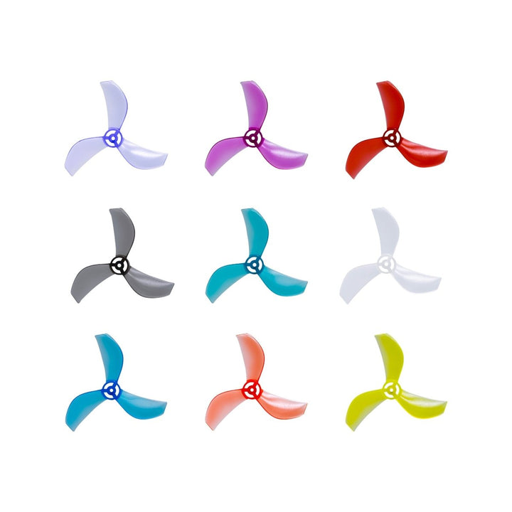 NewBeeDrone Azi (Tri Blade) Micro Propellers 31mm - 0.8mm Shaft (4CCW+4CW) at WREKD Co.