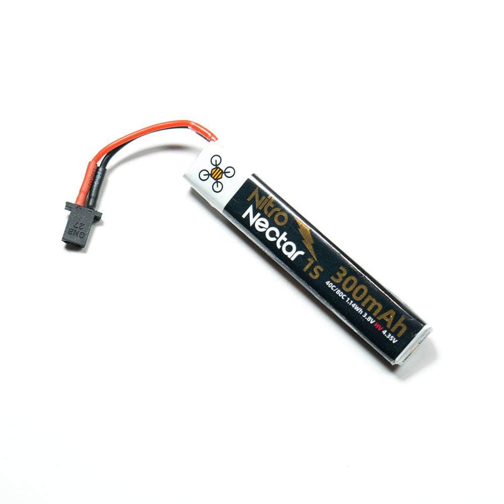 NewBeeDrone Nitro Nectar Gold 3.8V 1S 300mAh 40/80C LiHV Whoop/Micro Battery - Choose Version at WREKD Co.