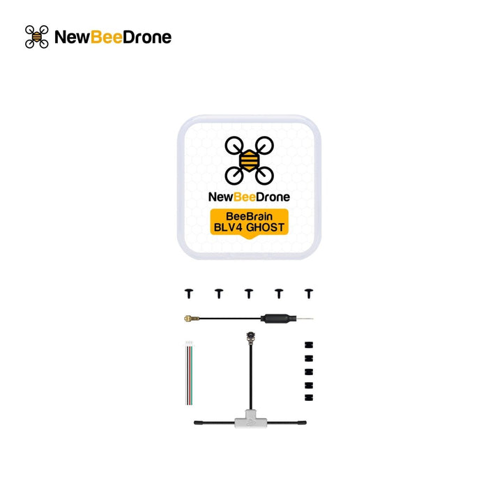 NewBeeDrone x ImmersionRC BeeBrain BLV4 Built-in Ghost Rx AIO Flight Controller at WREKD Co.