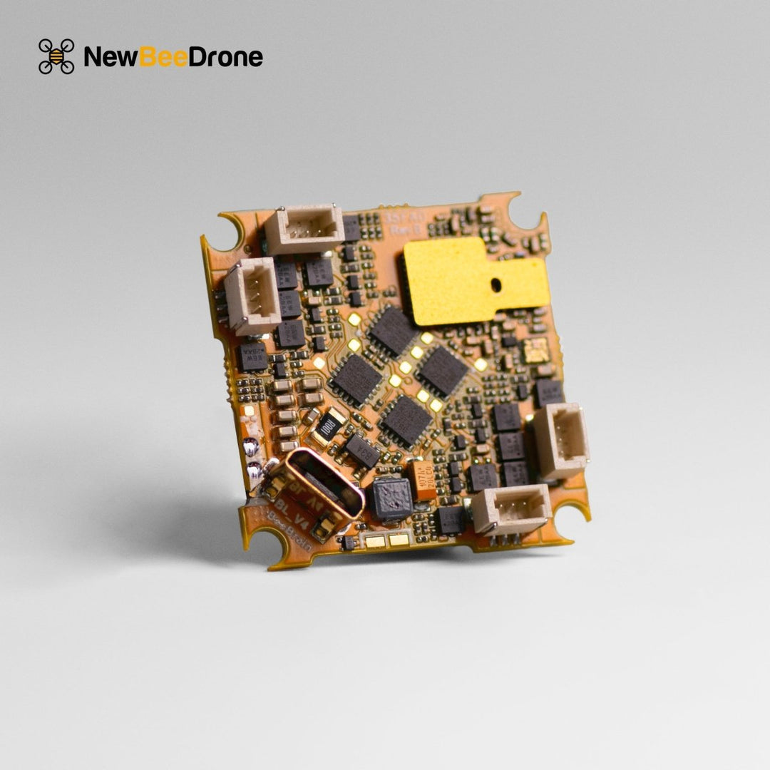 NewBeeDrone x ImmersionRC BeeBrain BLV4 Built-in Ghost Rx AIO Flight Controller at WREKD Co.