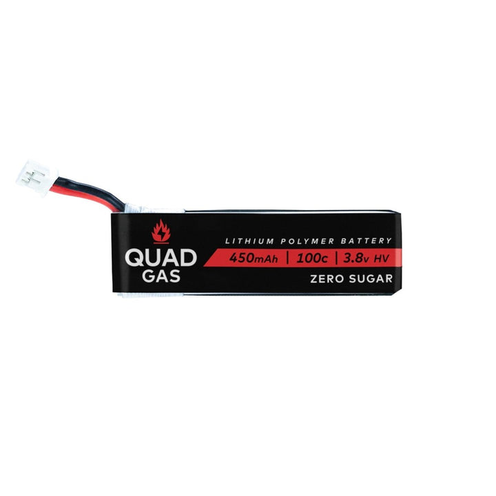 (PRE-ORDER) Quad Gas 1S 450mAh 100C Battery for Micro/Whoops - Choose Connector (5pc) at WREKD Co.