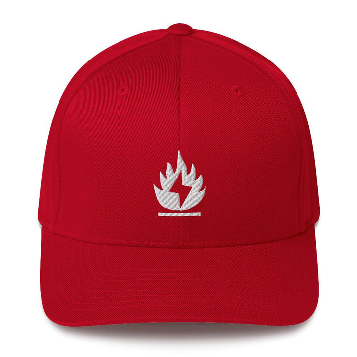 Quad Gas "Fire Bolt" Structured Twill Cap by WREKD Co. at WREKD Co.