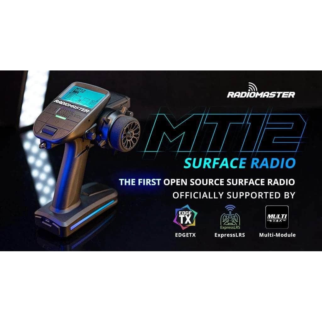 RadioMaster MT12 Surface Radio EdgeTX RC Transmitter w/ PWM Receiver - Choose Version at WREKD Co.