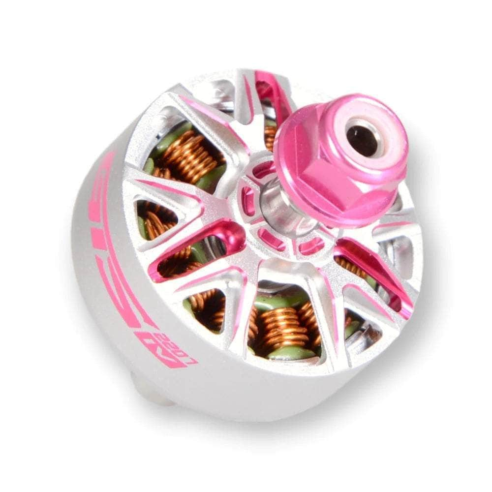 RCinPOWER GTS V4 2207 1960Kv Motor - Silver & Pink at WREKD Co.