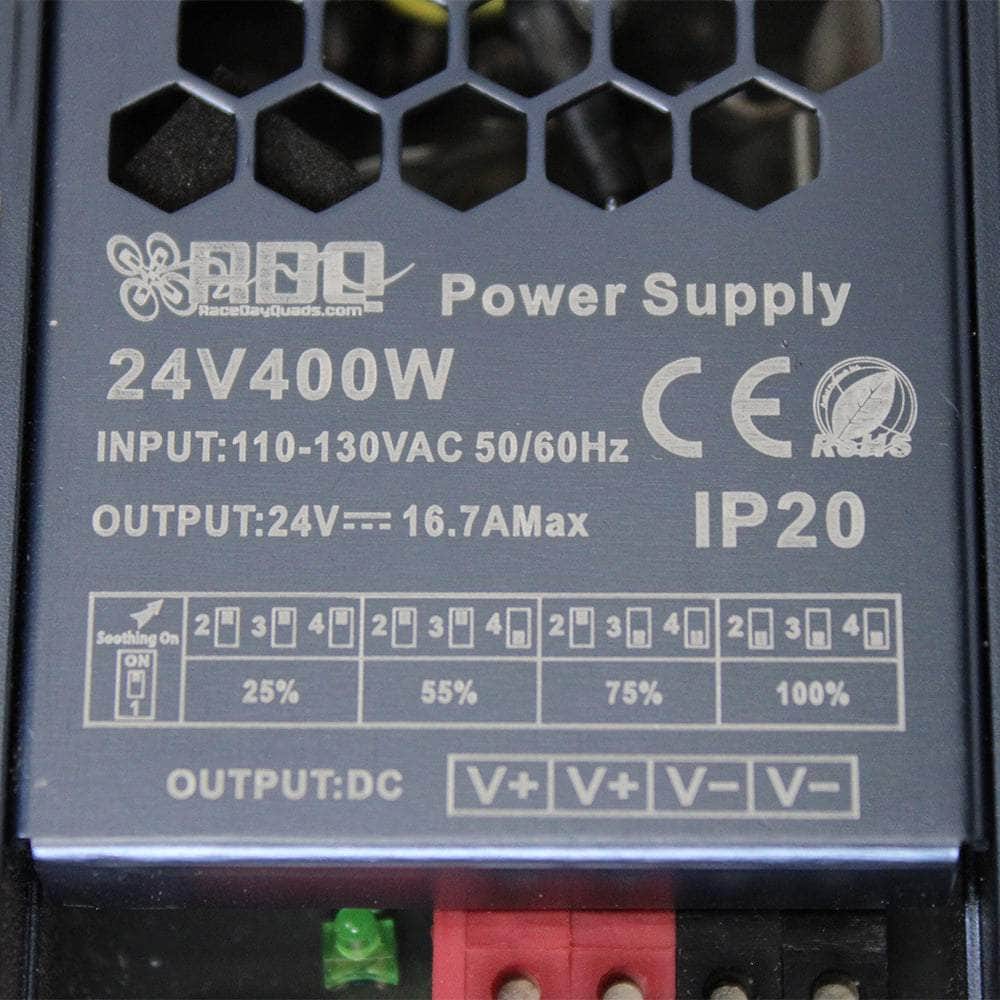 RDQ Power Supply v2 - 400W/16.7A/24V -Updated Plug and Play for ISDT Chargers and Others at WREKD Co.